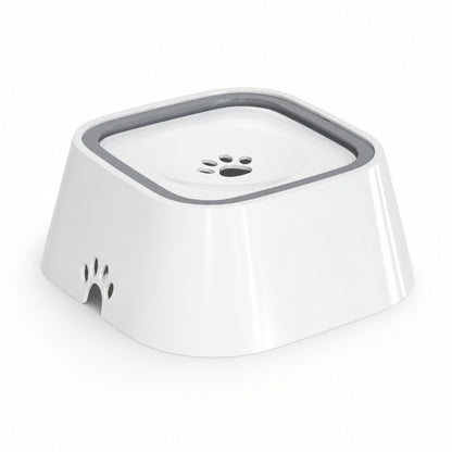 Pet Floating Water Bowl for Dogs & Cats – Anti Spill Slow Drinking Water Dispenser with Filter