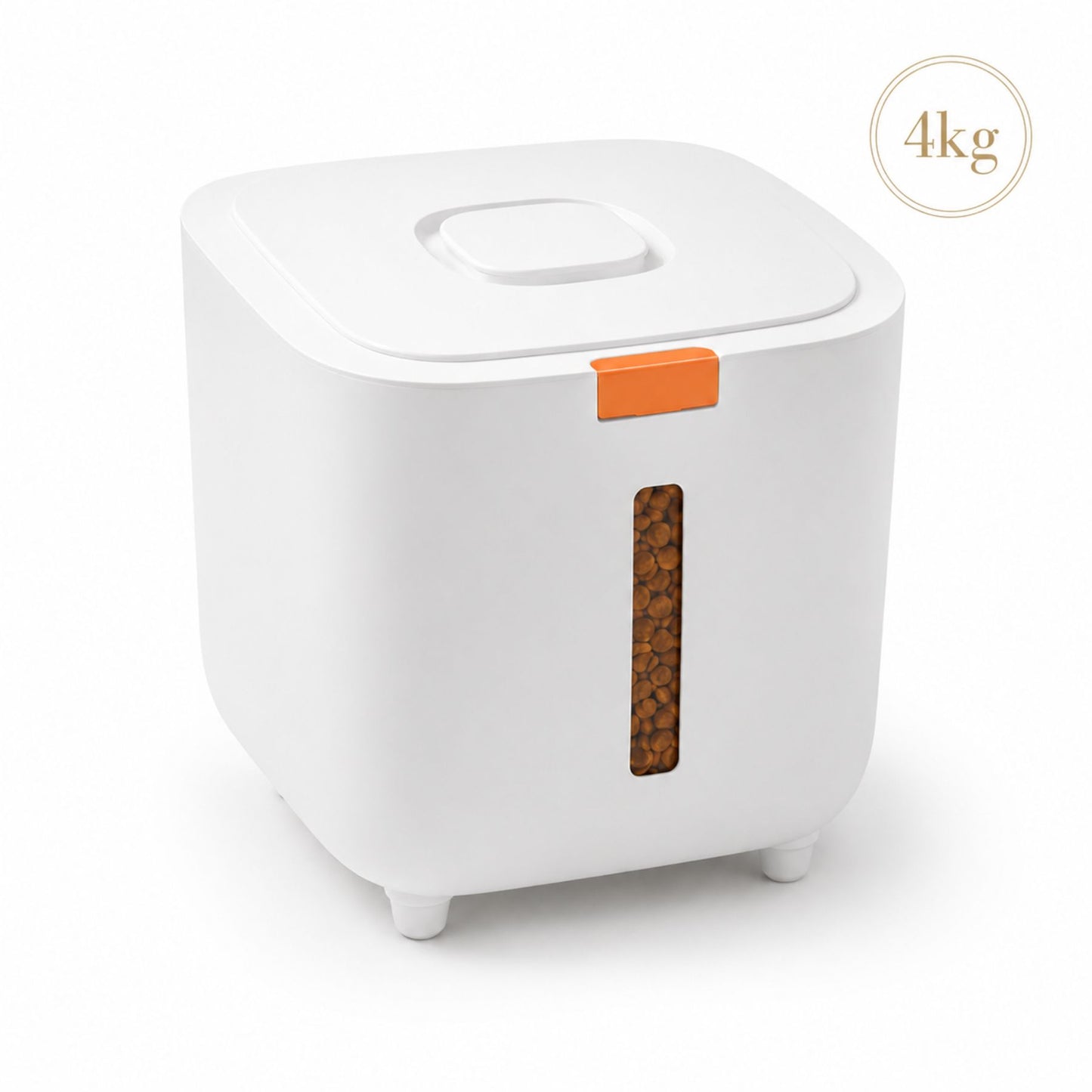 Pet Food Storage Container for Dog and Cat Dry Food, Sealed Kibble Storage Barrel with Viewing Window