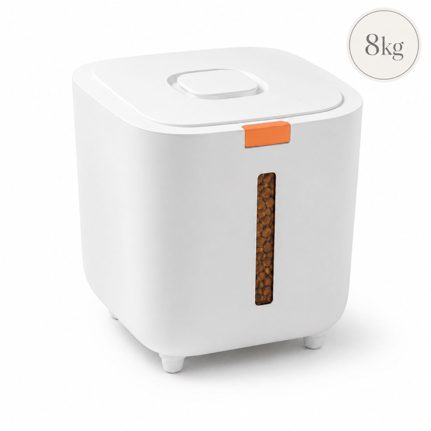 Pet Food Storage Container for Dog and Cat Dry Food, Sealed Kibble Storage Barrel with Viewing Window