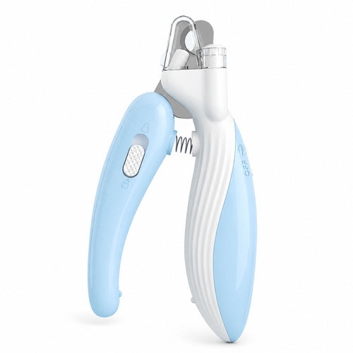 Pet Nail Clippers with LED Light | Dog & Cat Claw Trimmer with Safety Guard and Nail Catcher