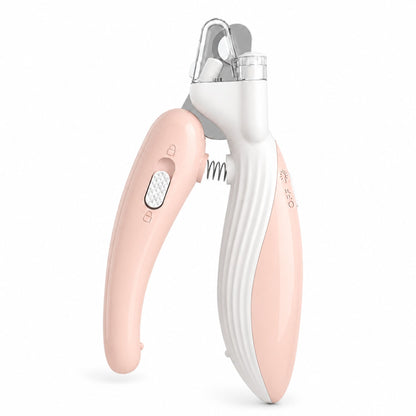 Pet Nail Clippers with LED Light | Dog & Cat Claw Trimmer with Safety Guard and Nail Catcher