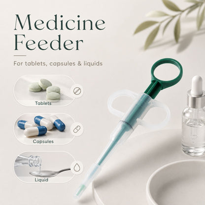 Pet Pill Dispenser Syringe with Soft Tips for Cats and Dogs – Tablet, Capsule and Liquid Feeding Tool