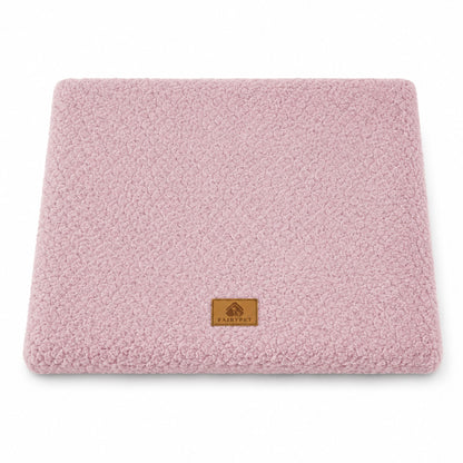 Plush Faux Fur Dog Bed with Removable Washable Cover & Non-Slip Base