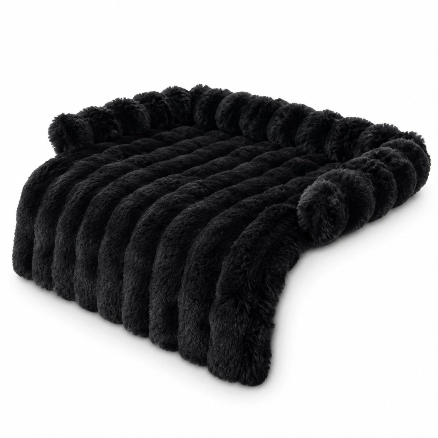 Pet Sofa Cushion 75x75 cm | Quilted Dog & Cat Bed Pad with Raised Bolster Sides