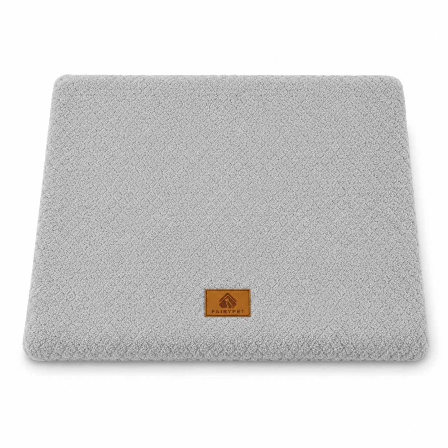Plush Faux Fur Dog Bed with Removable Washable Cover & Non-Slip Base