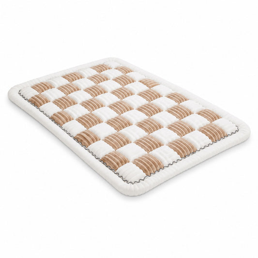Plush Dog Sofa Mat and Cat Sleeping Pad – Padded Checkerboard Pet Bed Cushion