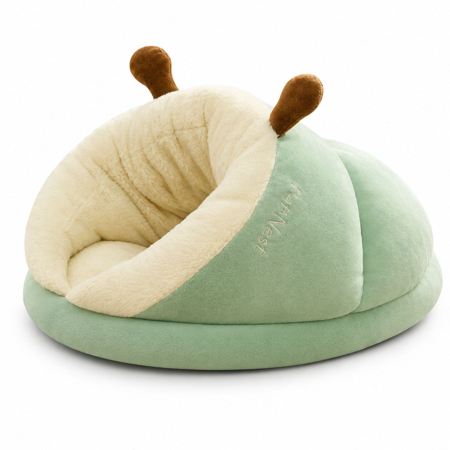 Plush Hooded Pet Bed for Small Dogs and Cats – Soft Cave Sleeping Nest