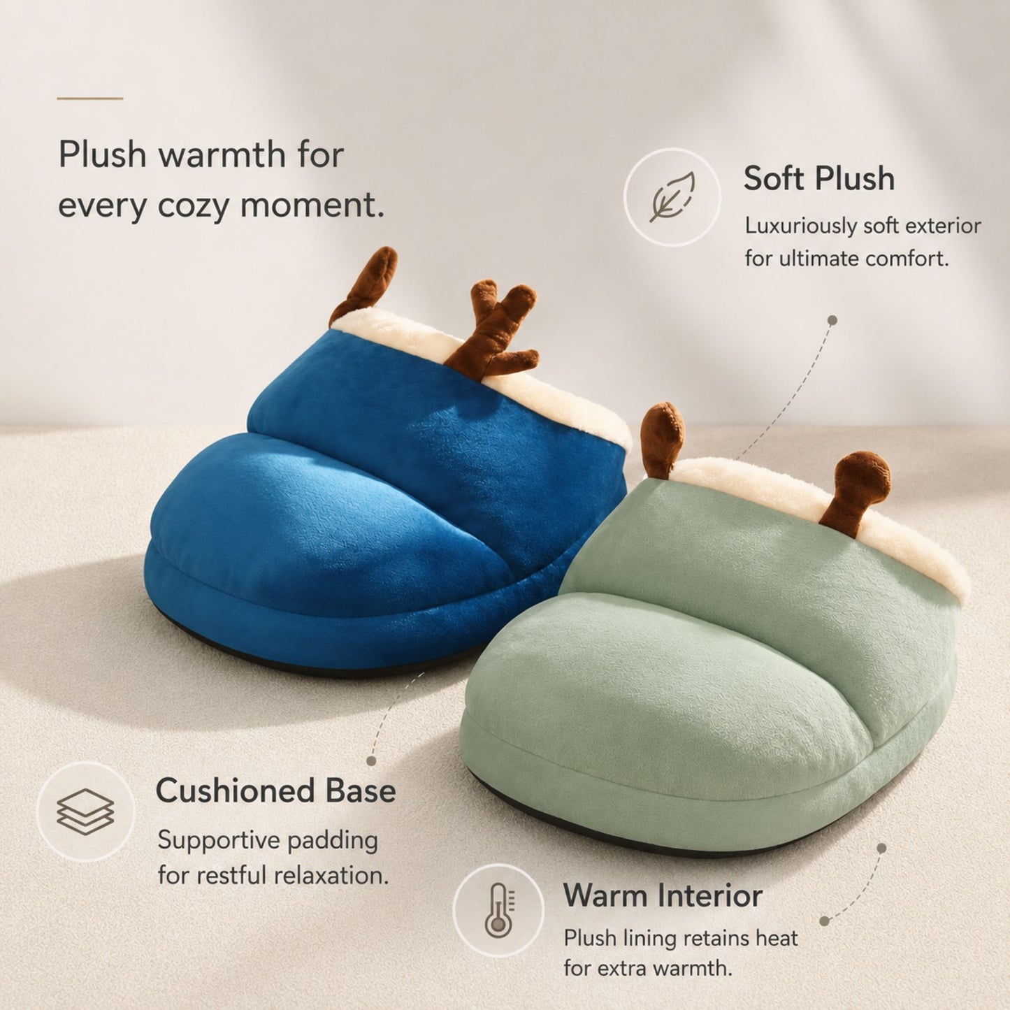 Plush Hooded Pet Bed for Small Dogs and Cats – Soft Cave Sleeping Nest