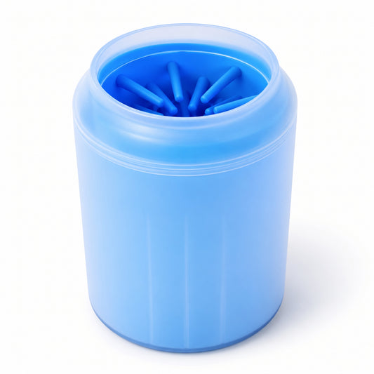 Portable Dog Paw Cleaner Cup with Soft Silicone Brush for Muddy Paws