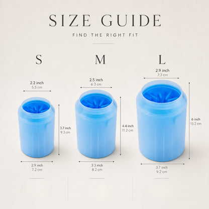 Portable Dog Paw Cleaner Cup with Soft Silicone Brush for Muddy Paws