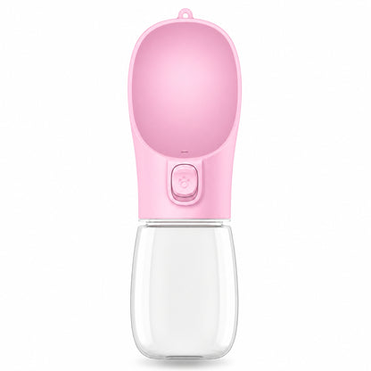 Portable Pet Water Bottle for Dogs & Cats – Leakproof Travel Water Dispenser with Built-in Drinking Bowl