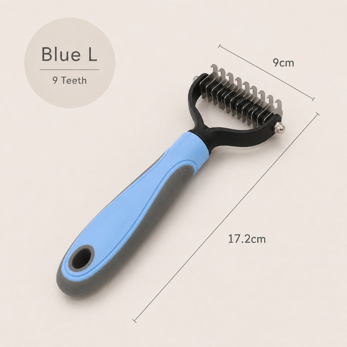 Professional Pet Deshedding Brush for Dogs & Cats – Dual-Sided Undercoat Rake & Dematting Comb