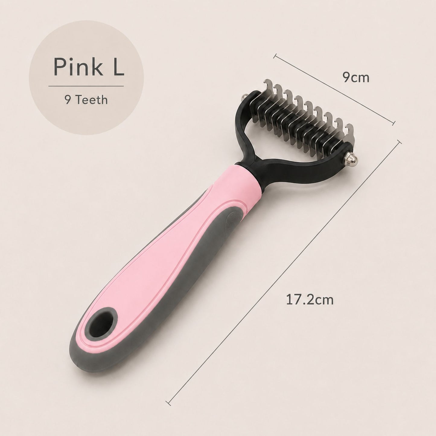 Professional Pet Deshedding Brush for Dogs & Cats – Dual-Sided Undercoat Rake & Dematting Comb