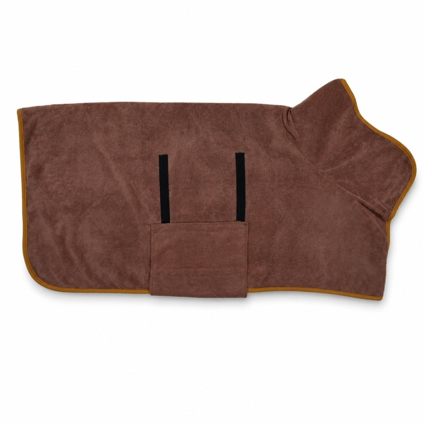 Quick Drying Microfiber Dog Bathrobe Towel with Adjustable Straps for Dogs and Cats