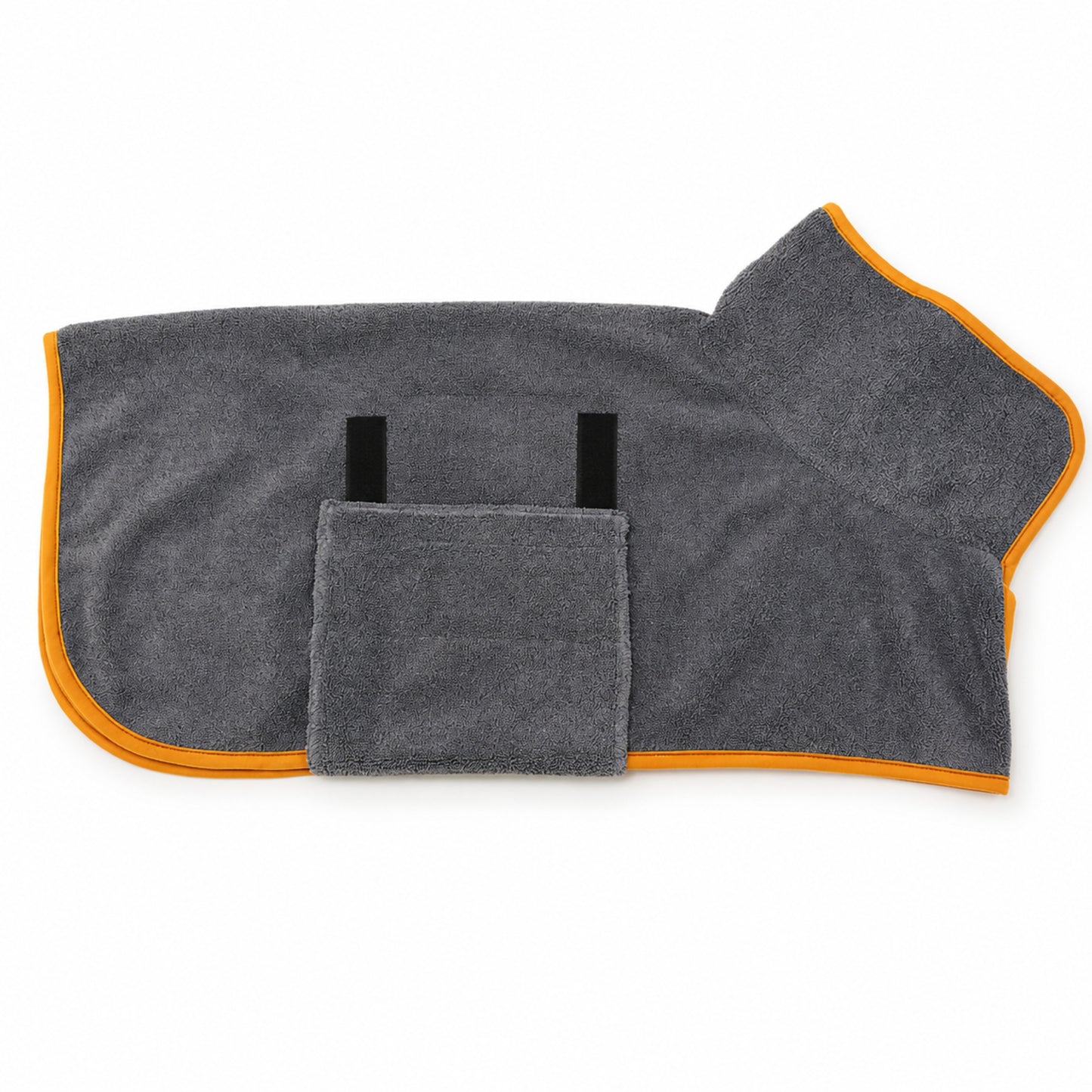 Quick Drying Microfiber Dog Bathrobe Towel with Adjustable Straps for Dogs and Cats