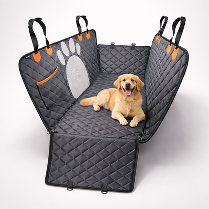 Quilted Dog Car Seat Cover Hammock for Back Seat