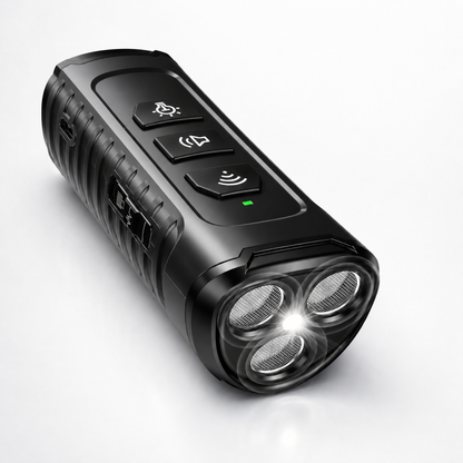 Rechargeable Ultrasonic Dog Training Device with LED Flashlight – Portable Anti Bark Deterrent