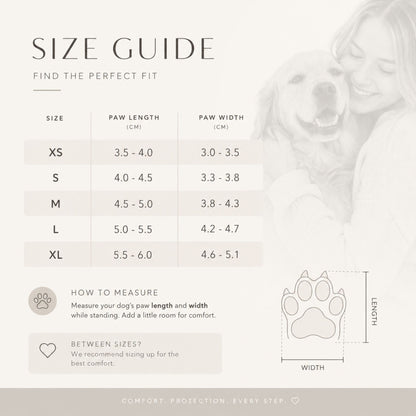 Reflective Anti-Slip Dog Shoes – 4 Piece Adjustable Paw Protector Set