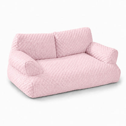 Removable Washable Pet Sofa Bed for Dogs and Cats, Soft Quilted Indoor Cushion Bed