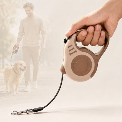5m Retractable Dog Leash with Lock Button, Automatic Pet Walking Lead for Small and Medium Dogs