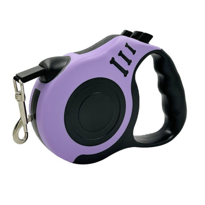 5m Retractable Dog Leash with Lock Button, Automatic Pet Walking Lead for Small and Medium Dogs