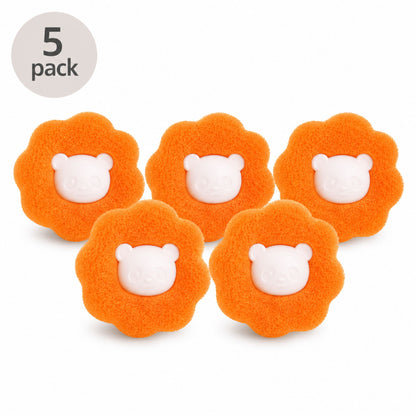 Reusable Laundry Hair Remover Balls for Washing Machine – Pet Hair & Lint Catcher Filter Balls (5 Pack)
