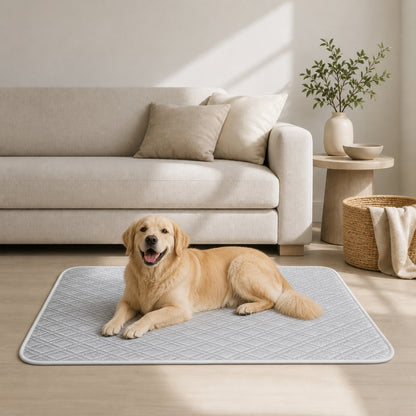 Reusable Washable Pet Training Pads (2 Pack) – Leakproof Dog Pee Pads with Anti-Slip Bottom, Quick-Dry Absorbent Puppy Mat for Indoor Use