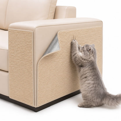 Self-Adhesive Trimmable Cat Scratching Mat for Sofas and Furniture