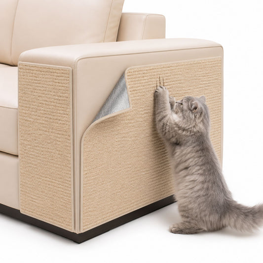 Self-Adhesive Trimmable Cat Scratching Mat for Sofas and Furniture