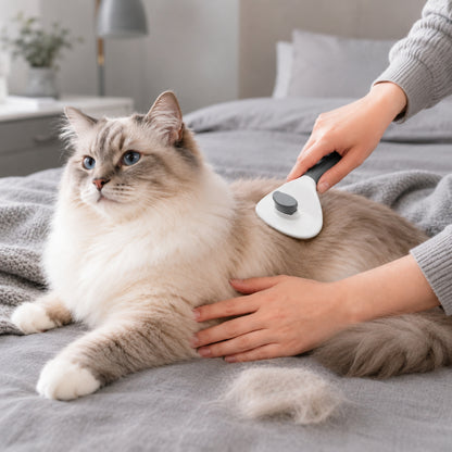 Self-Cleaning Pet Grooming Brush for Dogs and Cats