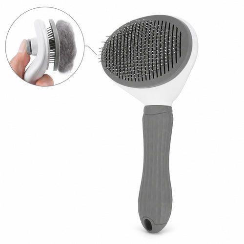 Self-Cleaning Pet Grooming Brush for Dogs and Cats