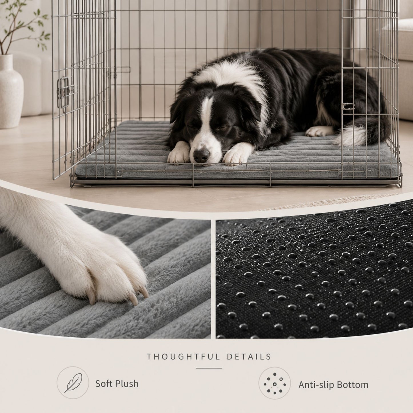 Self-Warming Pet Mat for Dogs and Cats, Soft Fleece Washable Sleeping Pad