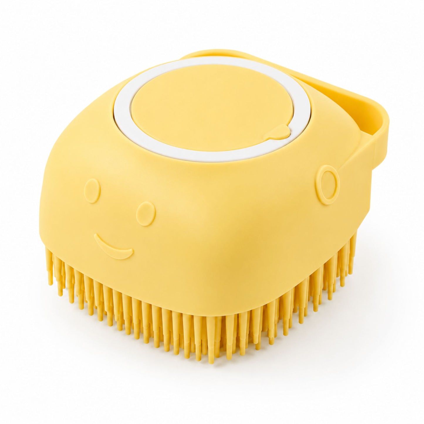 Silicone Pet Bath Massage Brush & Shampoo Dispenser for Dogs & Cats