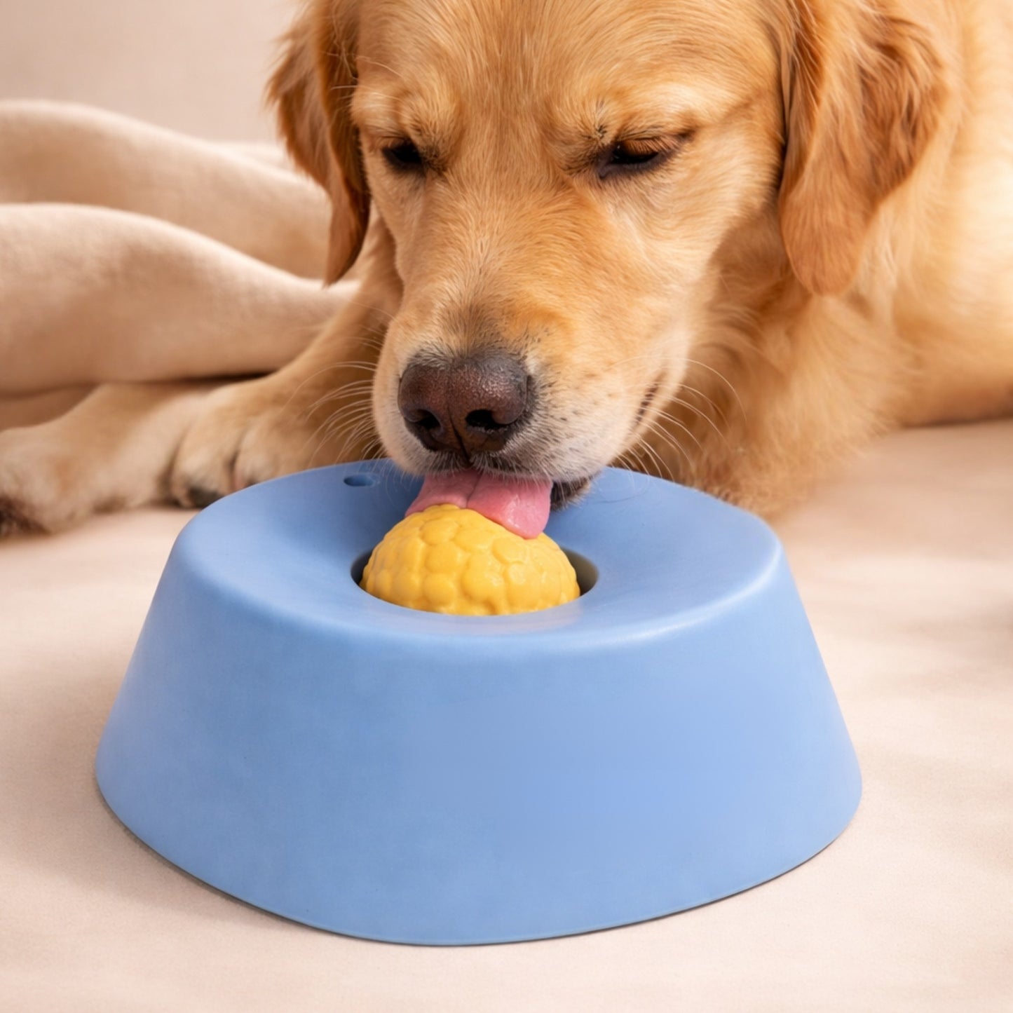 Slow Feeder Lick Bowl for Dogs & Cats – Non Slip Pet Feeding Bowl for Liquid Treats, Yogurt & Wet Food