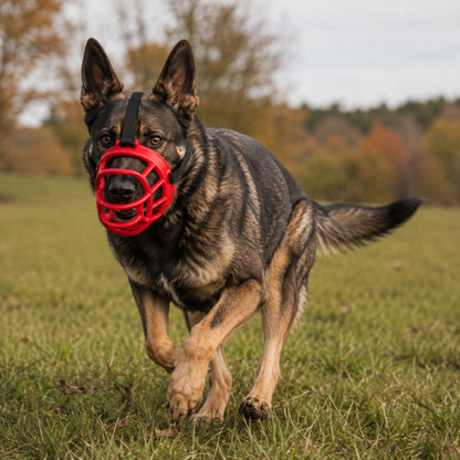Soft Silicone Basket Dog Muzzle with Adjustable Straps for Small, Medium and Large Dogs