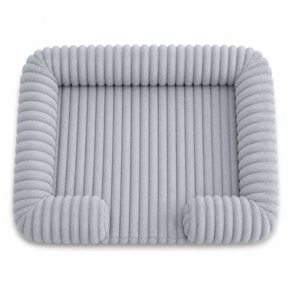 Supportive Memory Foam Dog Bed – Plush Calming Pet Sofa with Removable Washable Cover and Non-Slip Base for Small Medium Large Dogs