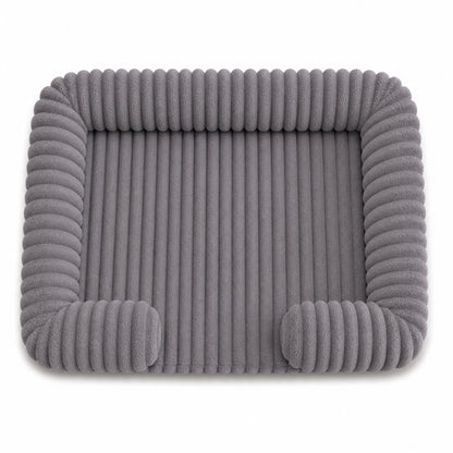 Supportive Memory Foam Dog Bed – Plush Calming Pet Sofa with Removable Washable Cover and Non-Slip Base for Small Medium Large Dogs