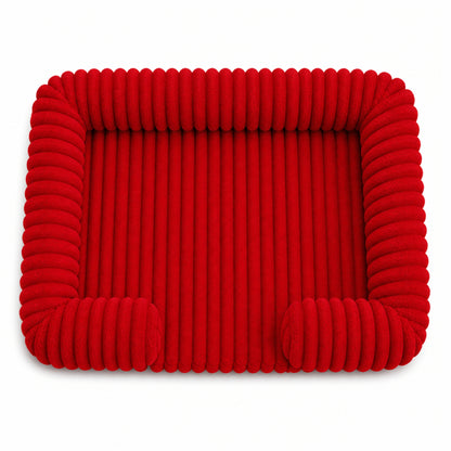 Supportive Memory Foam Dog Bed – Plush Calming Pet Sofa with Removable Washable Cover and Non-Slip Base for Small Medium Large Dogs