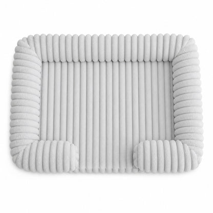 Supportive Memory Foam Dog Bed – Plush Calming Pet Sofa with Removable Washable Cover and Non-Slip Base for Small Medium Large Dogs
