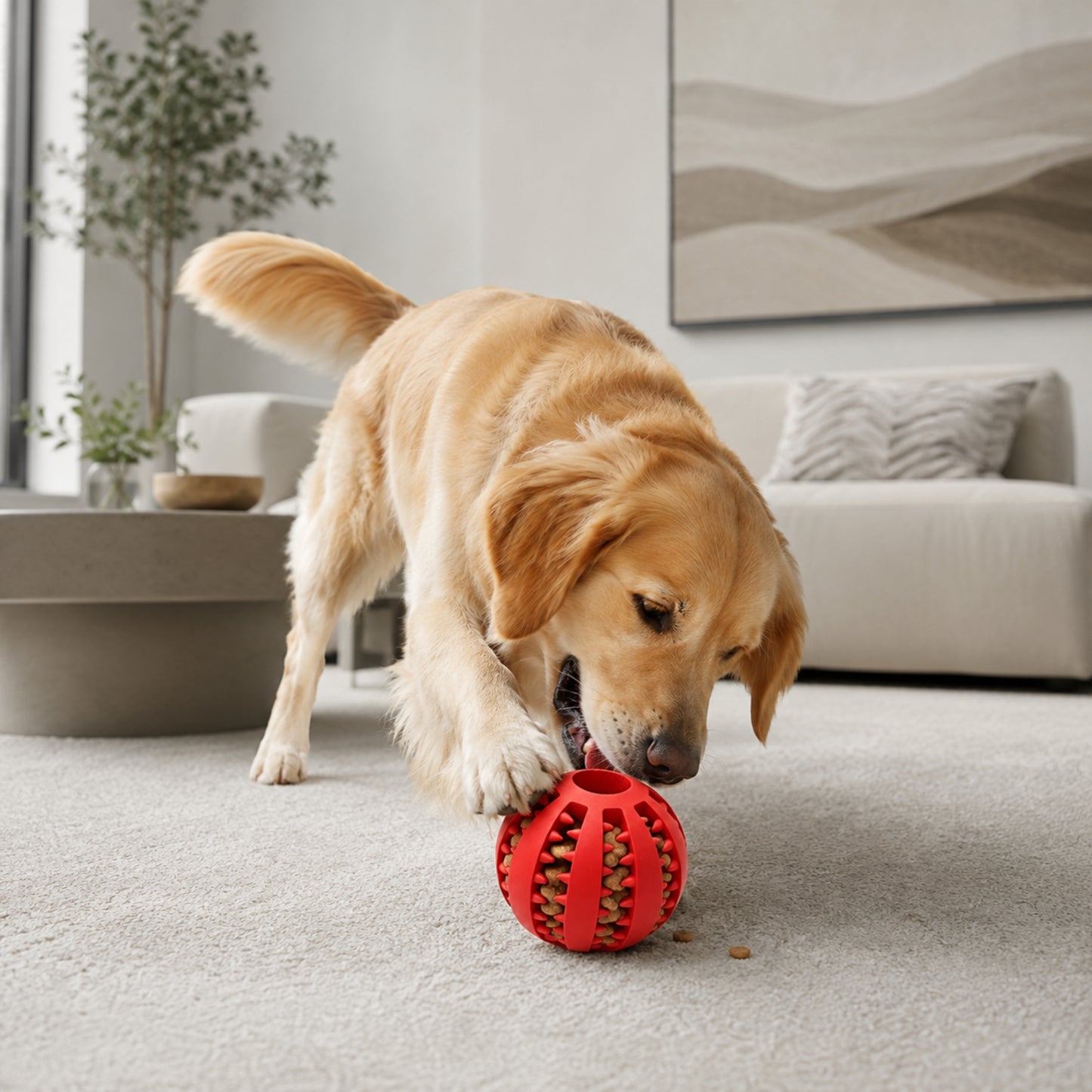Treat Dispensing Dog Toy Ball