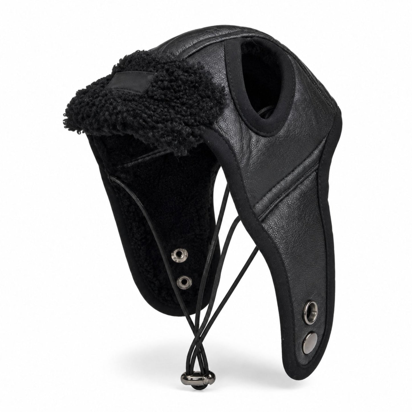 Warm Aviator Dog Hat with Ear Coverage and Adjustable Chin Cord
